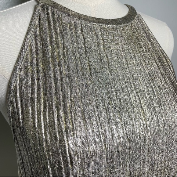 Anthropologie Moulinette Soeurs Shine On Metallic Tank Top Women’s M - Picture 12 of 15